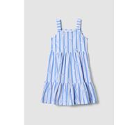 OVS KIDS, Vestido De Niña De Rayas Multicolor De Algodón Puro, Corte Regular, Niña, Blanco/azul claro, Talla: 3-4