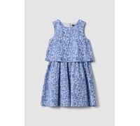 OVS KIDS, Vestido Mini Azul De Puro Algodón Con Estampado Floral, Niña, Azul Claro, Talla: 9-10