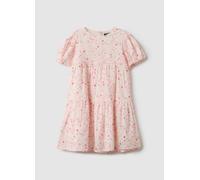 OVS KIDS, Vestido Multicolor De Puro Algodón Para Niñas Con Motivo Floral, Niña, Blanco/rosa, Talla: 4-5