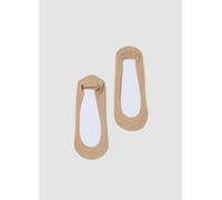 OVS, Pack De 2 Calcetines Invisibles Beige En Mezcla De Algodón Elástico, Mujer, Natural, Talla: 39-41