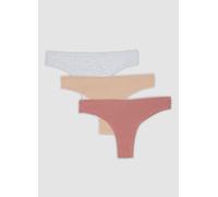 OVS, Pack De 3 Braguitas Multicolor De Algodón Orgánico Elástico, Mujer, Multicolor, Talla: 4