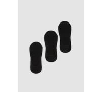 OVS, Pack De 3 Calcetines Negros Invisibles En Mezcla De Jersey De Algodón Orgánico, Mujer, Gunmetal, Talla: 36-38