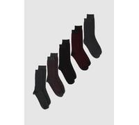 OVS, Pack De Calcetines Cortos De Algodón Elástico Multicolor, Hombre, Grey/Black, Talla: 43/46