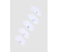 OVS, Pack De Cinco Calcetines Blancos Invisibles De Tejido Elástico, Mujer, Blanco, Talla: 36-38