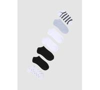 OVS, Pack De Siete Calcetines Invisibles Multicolor De Tejido Elástico, Mujer, Blanco, Talla: 39-41
