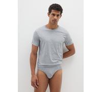 OVS, Pack Doble De Calzoncillos Grises De Algodón Elástico, Hombre, Gris jaspeado, Talla: L
