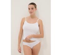 OVS, Pack Doble De Camisetas Interiores Blancas De Algodón Elástico Ajuste Regular, Mujer, Blanco óptico, Talla: M