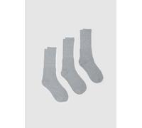 OVS, Set De Calcetines Largos En Tripack De Mezcla De Algodón Gris, Hombre, Gris claro jaspeado, Talla: 38/42