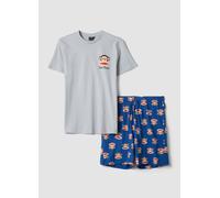 OVS, Set De Pijama Corto Multicolor De Algodón Puro Con Estampado Paul Frank, Corte Regular, Hombre, Multicolor, Talla: XXL