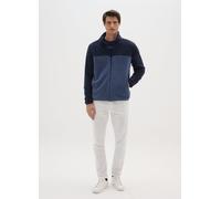 OVS, Sudadera Azul De Ajuste Regular Con Cuello Alto En Mezcla De Forro Polar Y Cremallera, Hombre, Blu Bluette, Talla: L