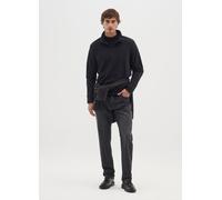 OVS, Sudadera Negra De Felpa Con Media Cremallera, Hombre, Negro, Talla: 3XL