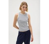 OVS, Top De Mujer Multicolor Sin Mangas En Algodón Puro, Mujer, Blanco/azul, Talla: 40