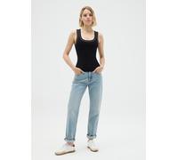 OVS, Top Mujer En Mezcla De Viscosa Negro Corte Regular, Mujer, Negro, Talla: 40