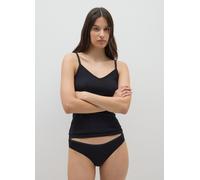 OVS, Top Negro De Algodón Elástico Regular Fit Para Mujer, Mujer, Gunmetal, Talla: S
