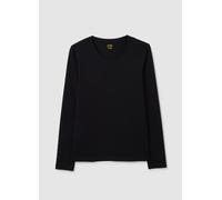 OVS, Top Negro Elástico De Manga Larga, Mujer, Negro, Talla: M