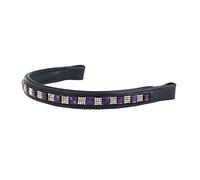 OVSELLERIE Ovation Princesa Recto frontalera para Caballo, Amatista/Negro