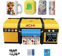 Ovsuqu Kit de Impresora A3 UV DTF con película AB 100M y Tinta UV DTF, Cabezales de impresión duales XP600, Impresora para Cuero, Vidrio, Metal, Madera, Estuches de teléfono y más