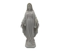 OVUNQUE PROTEGGIMI Estatua de Virgen Milagrosa o Inmaculada de resina, 50 cm, blanca, para interior y exterior, figura de la Virgen fabricada en Italia