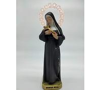 OVUNQUE PROTEGGIMI Estatua Santa Rita da Cascia 30 cm de resina con halo iluminado