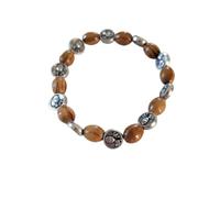 OVUNQUE PROTEGGIMI Pulsera de madera con medallas de San Carlos Acutis, pulsera elástica con Carlo Acutis y cáliz eucarístico