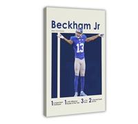OVUQF Odell Beckham Jr - Póster de lienzo de fútbol americano para decoración de dormitorio, decoración de paisaje, regalo, 30 x 45 cm