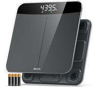 Ovutek Báscula para peso corporal, báscula digital de baño de alta precisión para personas, pesaje profesional desde 2010, pantalla LED brillante más grande y base de cobertura completa, 450 libras,