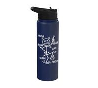Ow Ow Ow Dolor Crónico Concientización Comedia Stick Dolor crónico Stainless Steel Insulated Water Bottle