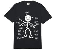 OW OW OW - Figura Divertida del Mes de concientización sobre el Dolor crónico Comfort Colors Adult Heavyweight T-Shirt