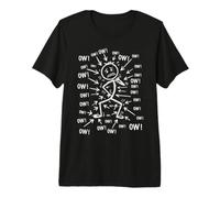 OW OW OW Stick Figura de Personaje Divertido Humor sarcástico Camiseta Premium