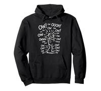OW OW OW Stick Man Figura Divertido Dolor Crónico Humor Meme 1 Sudadera con Capucha