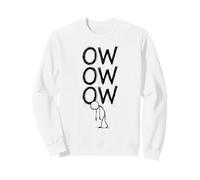 OW OW OW Stick Man Figura Divertido Dolor Crónico Humor Meme 10 Sudadera