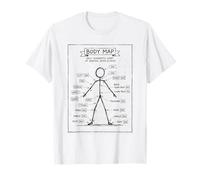 OW OW OW Stick Man Figura Divertido Dolor Crónico Humor Meme 2 Camiseta