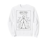 OW OW OW Stick Man Figura Divertido Dolor Crónico Humor Meme 2 Sudadera