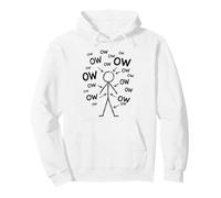 OW OW OW Stick Man Figura Divertido Dolor Crónico Humor Meme 9 Sudadera con Capucha