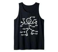 OW OW OW Stick Personaje Comedia Figura Dolor Crónico Camiseta sin Mangas