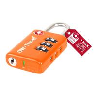 OW-Travel Candado maleta TSA: Indicator De Alerta Abierta. Candado numerico 3 Digitos. Candado Combinacion Taquilla. Candados para mochilas. Candado Taquilla Gimnasio. Candado seguridad Naranja 1