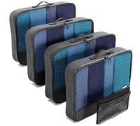 OW-Travel Organizadores de Maletas (Large) Organizador Maleta para bolso. Bolsas organizadores para maletas. Organizador de maleta para viaje. Packing Cubes para mochila. Organizador viaje, 5 Negro