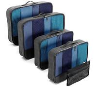 OW-Travel Organizadores de Maletas (Medium/Large) Organizador Maleta para bolso.Bolsas organizadores para maletas.Organizador de maleta para viaje Packing Cubes para mochila Organizador viaje 5 Negro