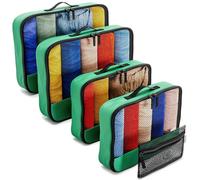 OW-Travel Organizadores de Maletas (Medium/Large) Organizador Maleta para Bolso. Organizador de Maleta para Viaje. Packing Cubes para Mochila 5 Verde