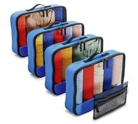 OW-Travel Organizadores de Maletas (Medium) Organizador Maleta para Bolso. Organizador de Maleta para Viaje. Packing Cubes para Mochila 5 Azul