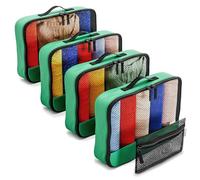 OW-Travel Organizadores de Maletas (Medium) Organizador Maleta para Bolso. Organizador de Maleta para Viaje. Packing Cubes para Mochila 5 Verde