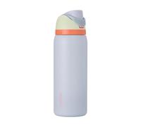 Owala FreeSip botella agua acero inoxidable con pajita, 945 ml - Botella térmica a prueba de fugas para el deporte y los viajes, sin BPA, Beach House