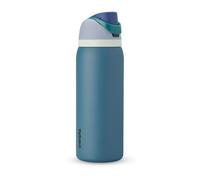 Owala FreeSip botella agua acero inoxidable con pajita, 945 ml - Botella térmica a prueba de fugas para el deporte y los viajes, sin BPA, Denim