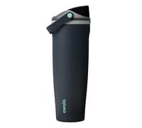 Owala FreeSip Sway botella de agua térmica de acero inoxidable con boquilla 2-en-1, 1185ml, pajita integrada y asa tipo cubo, para viajes, escuela y deporte, sin BPA, a prueba de fugas, Foggy Tide