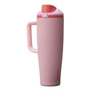 Owala FreeSip Tumbler - Stainless Steel - 40oz - Angel Food Cake | Acero inoxidable con aislamiento| Tapa antiderrames con botón | Rosca doble - para beber con la izquierda o la derecha
