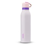 Owala FreeSip Twist botella agua acero inoxidable con pajita, 710 ml - Botella térmica a prueba de fugas para el deporte y los viajes, sin BPA, Dreamy Field