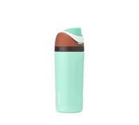 Owala Kids FreeSip - Botella de agua de acero inoxidable aislada con pajilla, botella de agua deportiva sin BPA, ideal para viajes, 16 onzas, chocolate menta