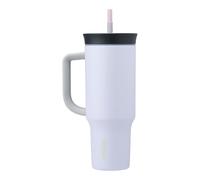 Owala Stainless Steel Insulated Travel Tumbler, 1.18 L - Vaso térmico en acero inoxidable con pajita y mango, tapa resistente a derrames, para los viajes y el aire libre, Bunny Hop