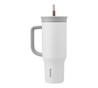 Owala Stainless Steel Insulated Travel Tumbler, 1.18 L - Vaso térmico en acero inoxidable con pajita y mango, tapa resistente a derrames, para los viajes y el aire libre, Iced Tea