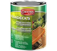 Owatrol Aquadecks - Saturador para madera de fase acuosa, 1 litro, teca